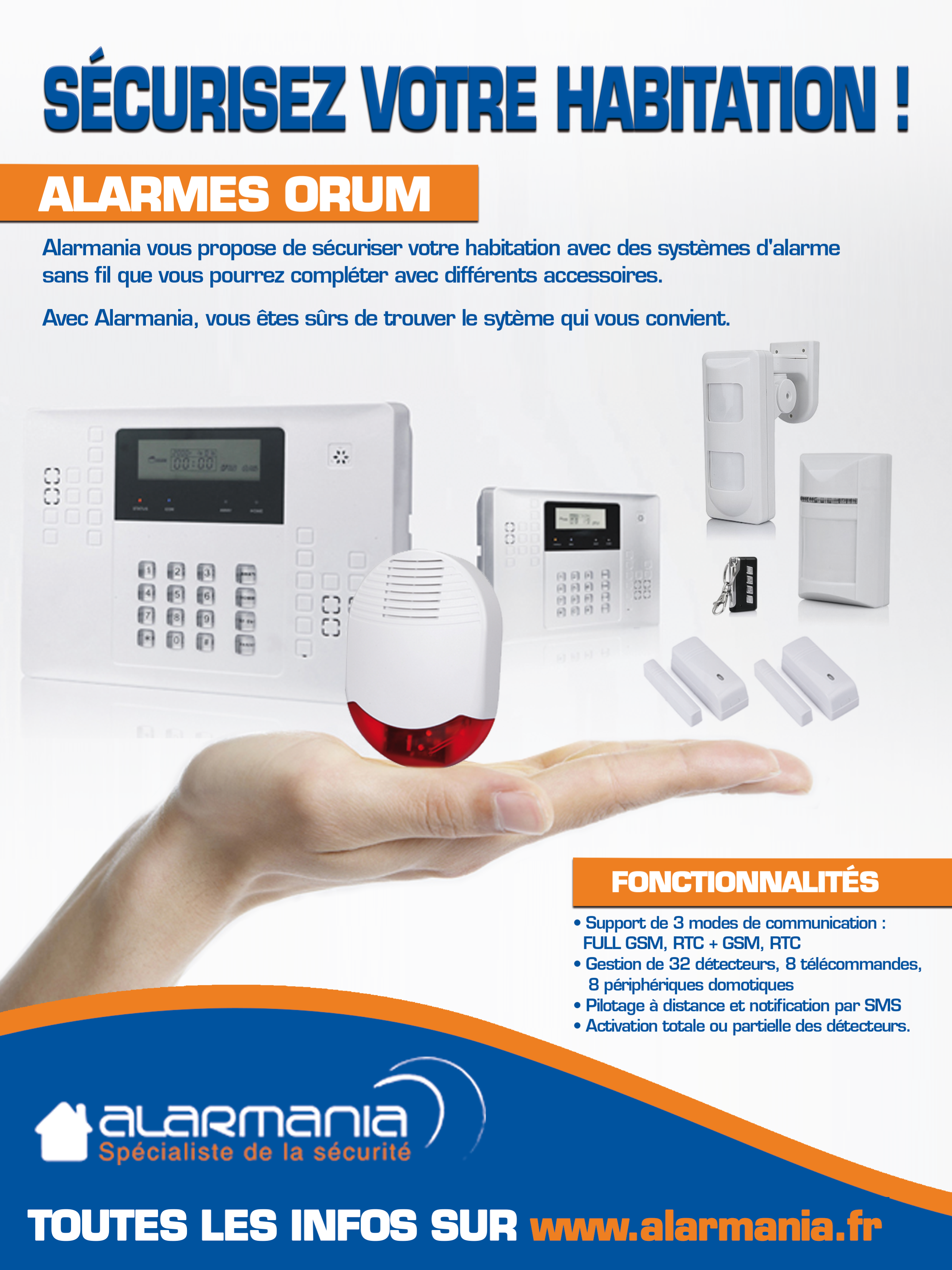 Alarme de porte pour protection maison avec retardateur – Kamouflages